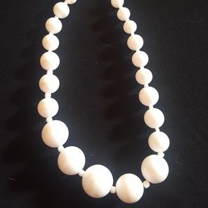 White Bead Necklace